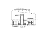 Traditional House Plan Rear Elevation - Falmouth Country Home 026D-1838 - Search House Plans and More