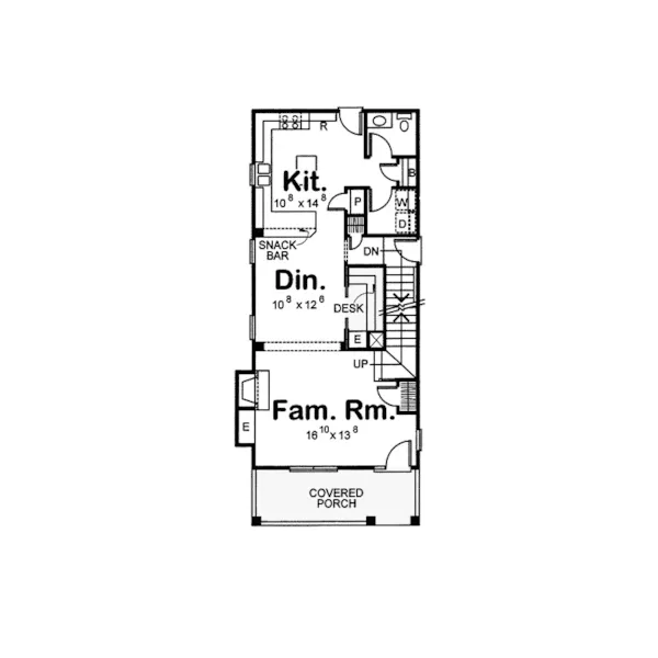 Country House Plan First Floor - Portland Peak Rustic Home 026D-1844 - Shop House Plans and More