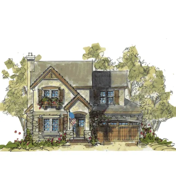 Craftsman Home Surrounded With Rustic Style