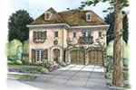 Country French House Plan Front of House 026D-1853