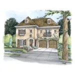 European House Plan Front of House 026D-1853