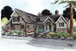 Traditional House Plan Front of House 026D-1855
