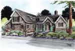 Country French House Plan Front of House 026D-1855