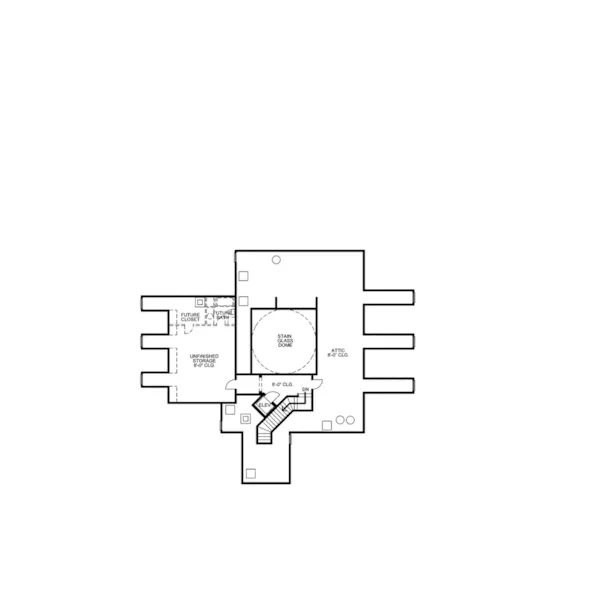 Southern Plantation House Plan Third Floor - Southern Comfort Luxury Home 026D-1856 - Shop House Plans and More