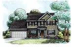 Traditional House Plan Front of House 026D-1858