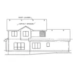 Traditional House Plan Rear Elevation - 026D-1858 - Shop House Plans and More