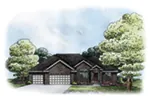 Traditional House Plan Front of House 026D-1859