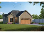 Ranch House Plan Front of House 026D-1861