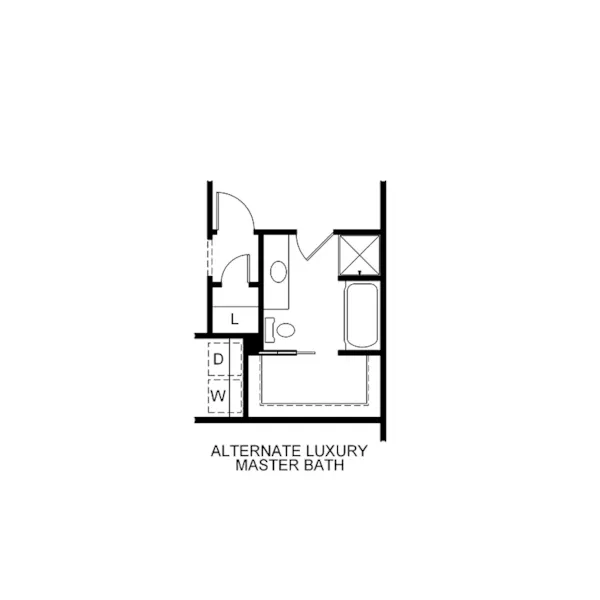 Traditional House Plan Optional Floor Plan - 026D-1861 - Shop House Plans and More