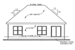 Traditional House Plan Rear Elevation - 026D-1861 - Shop House Plans and More