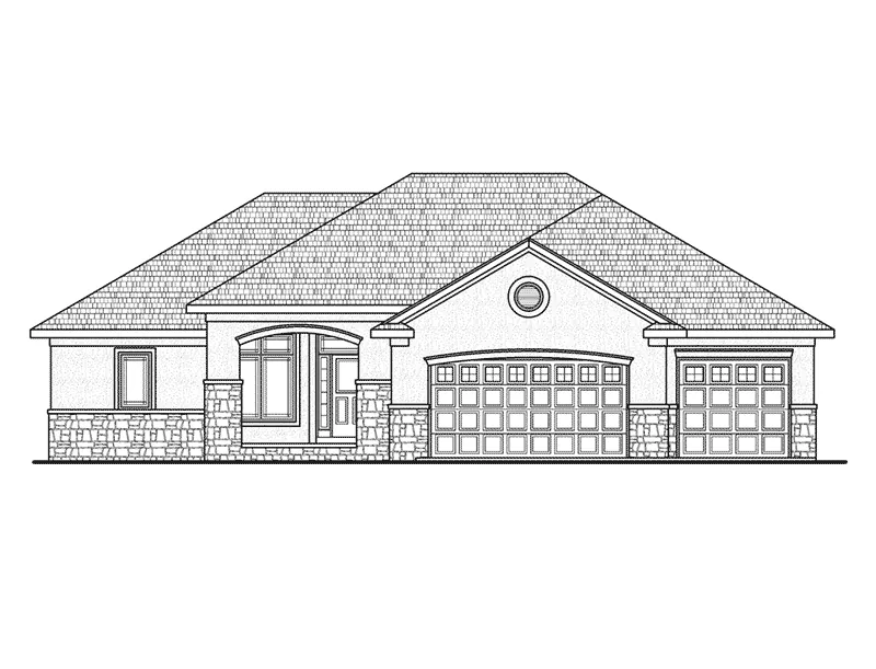 Traditional House Plan Front Elevation - 026D-1864 - Shop House Plans and More