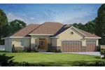 Ranch House Plan Front of Home - 026D-1864 - Shop House Plans and More