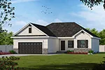 Ranch House Plan Front of Home - 026D-1867 - Shop House Plans and More