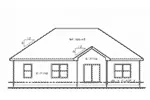 Country House Plan Rear Elevation - 026D-1867 - Shop House Plans and More