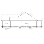 Ranch House Plan Right Elevation - 026D-1867 - Shop House Plans and More