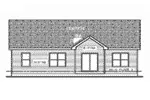 Ranch House Plan Rear Elevation - 026D-1868 - Shop House Plans and More