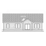 Ranch House Plan Rear Elevation - 026D-1868 - Shop House Plans and More