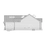 Ranch House Plan Right Elevation - 026D-1868 - Shop House Plans and More