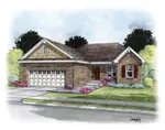 Traditional House Plan Front of House 026D-1869