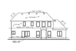 Country French House Plan Rear Elevation - Mosley Forest Traditional Home 026D-1872 - Shop House Plans and More