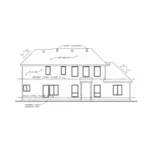 Country French House Plan Rear Elevation - Mosley Forest Traditional Home 026D-1872 - Shop House Plans and More