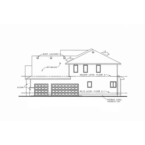 Country French House Plan Right Elevation - Mosley Forest Traditional Home 026D-1872 - Shop House Plans and More