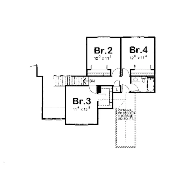 Craftsman House Plan Second Floor - Duxbury Traditional Home 026D-1874 - Search House Plans and More