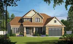 Traditional House Plan Front of House 026D-1874