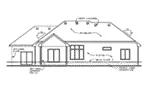 Traditional House Plan Rear Elevation - Dyers Dock Traditional Home 026D-1875 - Search House Plans and More