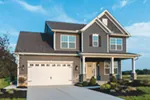Traditional House Plan Front of House 026D-1876