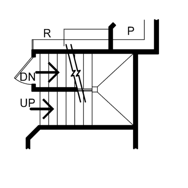 Ranch House Plan Optional Stairs - Colley Craftsman Home 026D-1876 - Search House Plans and More