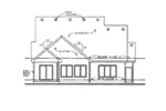Traditional House Plan Rear Elevation - Colley Craftsman Home 026D-1876 - Search House Plans and More
