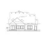 Ranch House Plan Rear Elevation - Colley Craftsman Home 026D-1876 - Search House Plans and More