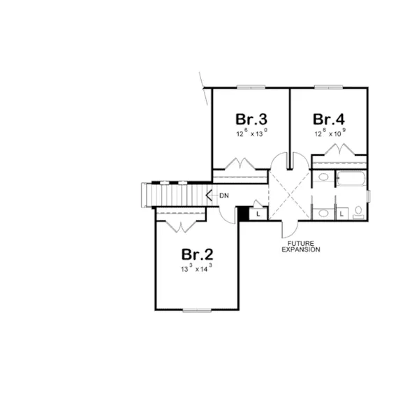 Craftsman House Plan Second Floor - 026D-1877 - Shop House Plans and More