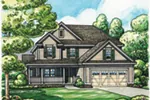 Traditional House Plan Front of Home - 026D-1879 - Shop House Plans and More