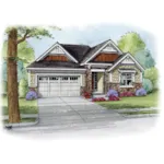 Ranch House Plan Front of Home - Lachlan Ranch Home 026D-1881 - Shop House Plans and More