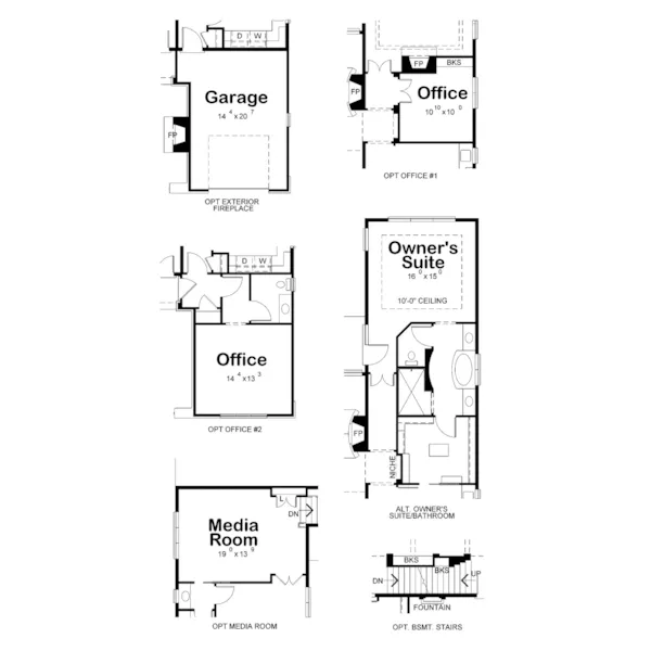 Country French House Plan Optional Floor Plan - Dornewood Rustic Prairie Home 026D-1885 - Search House Plans and More