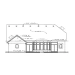 Country French House Plan Rear Elevation - Dornewood Rustic Prairie Home 026D-1885 - Search House Plans and More