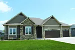 Arts & Crafts House Plan Front of Home - Johnston Ranch Home 026D-1889 - Search House Plans and More