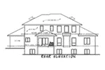 Prairie House Plan Rear Elevation - Wyndemere Bay Neoclassical Home 026D-1893 - Shop House Plans and More
