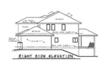 Prairie House Plan Right Elevation - Wyndemere Bay Neoclassical Home 026D-1893 - Shop House Plans and More