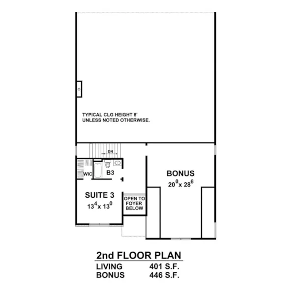 Traditional House Plan Second Floor - Benton Brook Traditional Home 026D-1899 - Shop House Plans and More