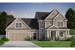 Craftsman House Plan Front of Home - Koberg Craftsman Home 026D-1901 - Search House Plans and More