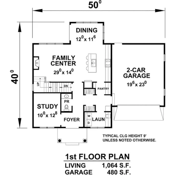 Georgian House Plan First Floor - Byers Hill Farmhouse 026D-1902 - Shop House Plans and More