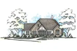 English Cottage House Plan Front of Home - 026D-1904 - Shop House Plans and More