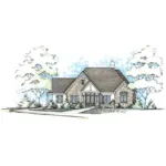 Tudor House Plan Front of Home - Dilwyn European Home 026D-1904 - Shop House Plans and More