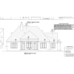 Tudor House Plan Rear Elevation - Dilwyn European Home 026D-1904 - Shop House Plans and More