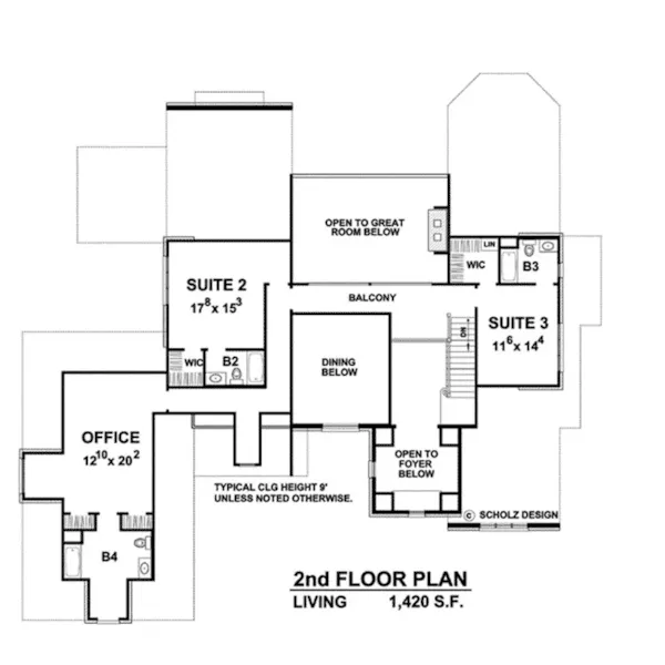 Luxury House Plan Second Floor - Kilmer Manor Luxury Home 026D-1911 - Shop House Plans and More