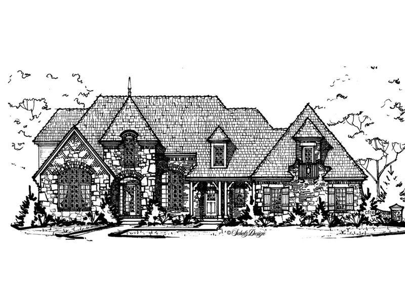 Traditional House Plan Front Image of House - 026D-1911 - Shop House Plans and More