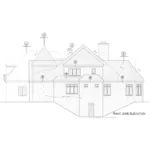 Luxury House Plan Right Elevation - Kilmer Manor Luxury Home 026D-1911 - Shop House Plans and More